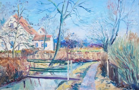 Öl auf Malkarton<br>sign. l. unten, Eden-Bant 1948<br>40 x 58 cm