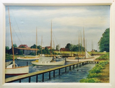 Öl auf Hartfaserplatte<br>sign. Eden-Bant, 68?<br>Maße ?