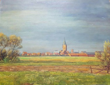 Öl auf Spanplatte<br>sign. Eden-Bant, 48<br>76 x 60 cm