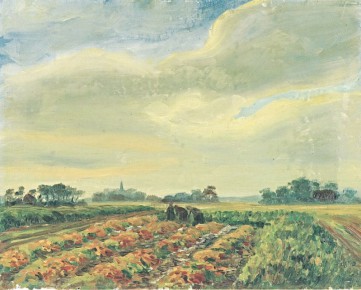 Öl auf Pappe<br>unsigniert, undatiert<br>49,5 x 40 cm