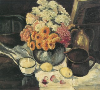 Öl auf Pappe<br>unsigniert, undatiert<br>65 x 54,5 cm