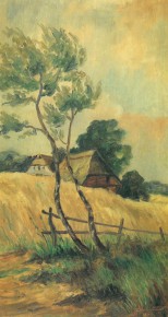 Öl auf Sperrholz<br>sign. Eden-Bant, 64<br>26 x 48 cm