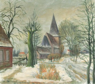 Öl auf Leinwand<br>sign. l. unten, undatiert<br>54 x 47,5 cm