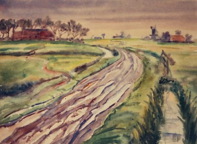 Aquarell<br>sign. Eden-Bant<br>40 x 24,8 cm