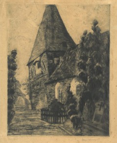 Radierung <br>sign. A. Eden W´haven<br>undatiert