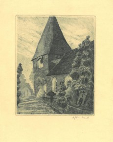 Radierung <br>sign. A. Eden-Bant<br>undatiert