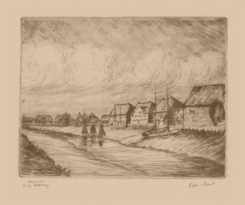 Radierung<br>sign. undatiert, um 1935?<br>Platte 16,5 x 13 cm