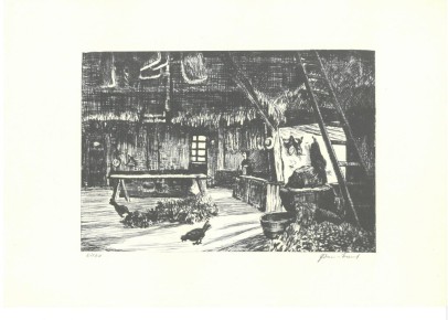 Lithografie<br>sign. undatiert<br>Lithografiestein 20 x 13,5 cm<br>Blattmaß 30 x 21 cm<br>