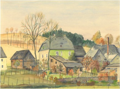 Aquarell<br>unsigniert, undatiert<br>40 x 30 cm