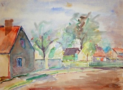 Aquarellskizze<br>sign., undatiert <br>Größe?