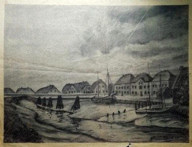 Lithografie?, sign.datiert 40, 48,5 x 36,5 cm